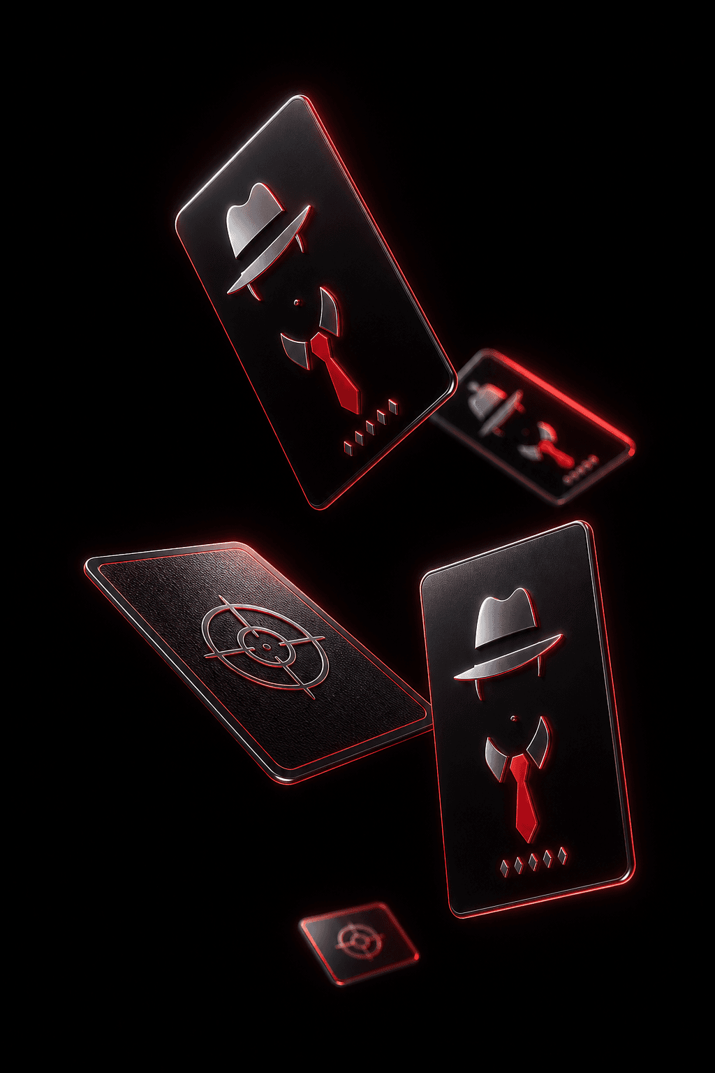 dark atmospheric shot of a smoking gun on a poker table
